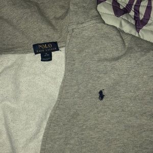 Gray Ralph Lauren Polo hoodie